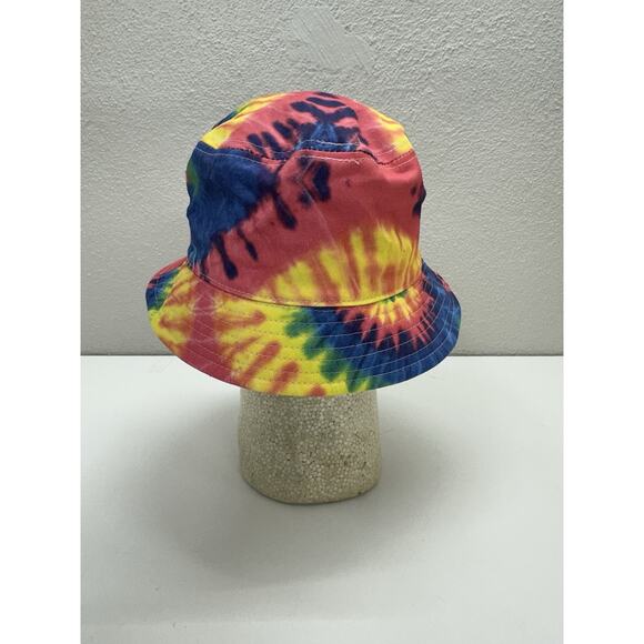 Teenage Brand Bucket Hat Tye Dye Colorful Embroidered Have A Nice Day Cap - Picture 6 of 9